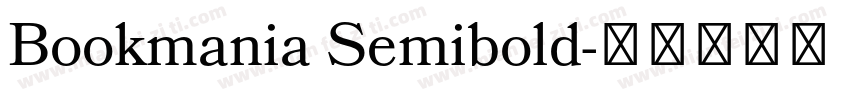 Bookmania Semibold字体转换